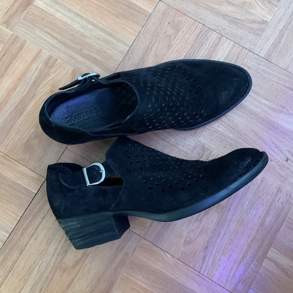 BORN black laser cut bootie Nanna 9 - Picture 2 of 11